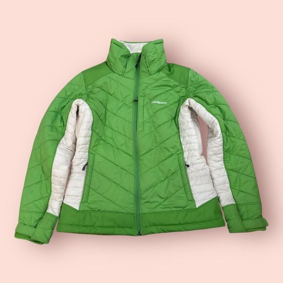 Patagonia Jacket Womens Size Medium Green White Rubicon Rider - Picture 1 of 10